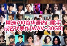 精选700首华语乐坛经典流行热门歌手成名代表作,首首经典永久珍藏[无损音质打包下载]-优享软件站